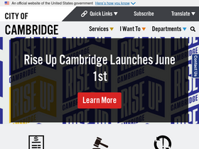'cambridgema.gov' screenshot