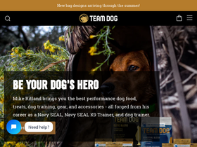 teamdog.shop homepage screenshot