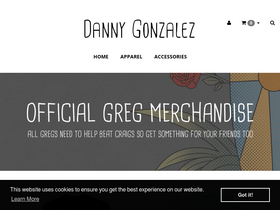 dannygonzalez.store homepage screenshot