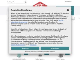 'wesco.de' screenshot