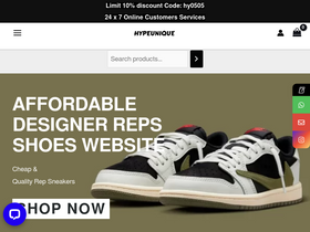 'hypeunique.is' screenshot