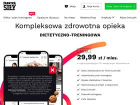 'fabrykasily.pl' screenshot