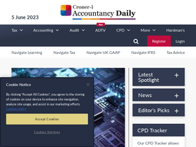 'accountancydaily.co' screenshot