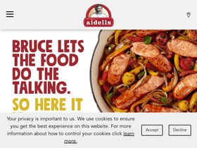 'aidells.com' screenshot