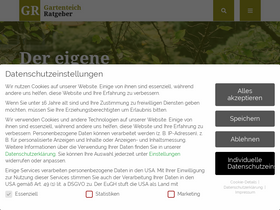'gartenteich-ratgeber.com' screenshot