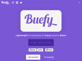 'buefy.org' screenshot