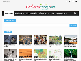 'gezilecekyerler.com' screenshot