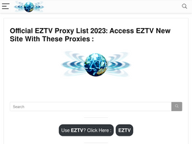 'eztvstatus.net' screenshot