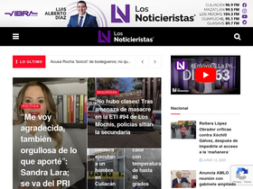 'losnoticieristas.com' screenshot