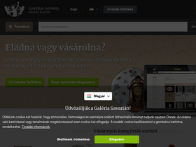'galeriasavaria.hu' screenshot