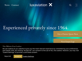'luxaviation.com' screenshot