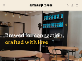 asmaracoffee.co.za homepage screenshot