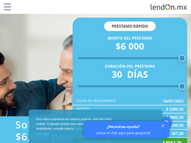 'lendon.mx' screenshot