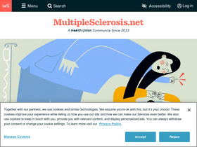 'multiplesclerosis.net' screenshot