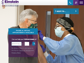 'einstein.edu' screenshot