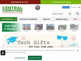 'centralcomputer.com' screenshot
