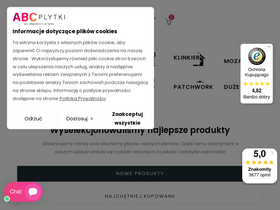 'abcplytki.pl' screenshot