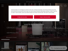 'aeg.com.es' screenshot