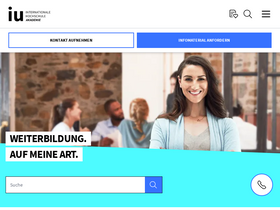 'iu-akademie.de' screenshot