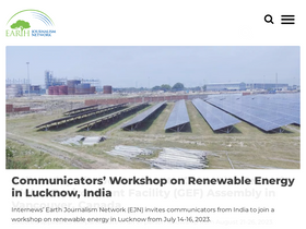 'earthjournalism.net' screenshot