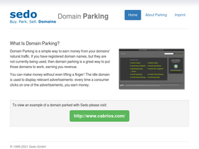 'sedoparking.com' screenshot