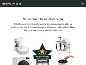 'anbefaler.com' screenshot