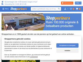 'shoppartners.nl' screenshot