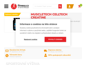 'fitness.cz' screenshot