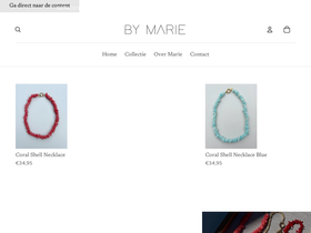 bymarie.com homepage screenshot