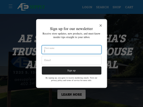 aesupplyonline.com homepage screenshot