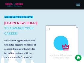 'ebizcourses.com' screenshot