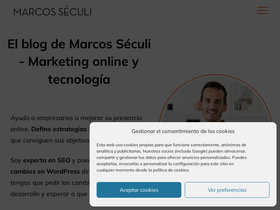 'marcosseculi.com' screenshot