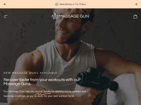 Massage Gun homepage screenshot