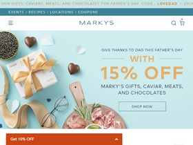'markys.com' screenshot