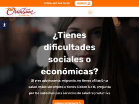 'orientame.org.co' screenshot