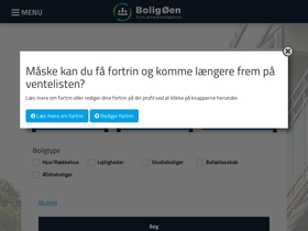 'boligoen.dk' screenshot
