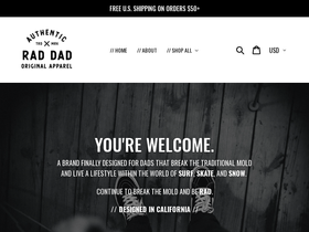 raddadsupplyco.com homepage screenshot