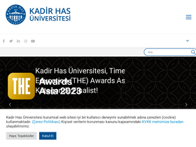 'akademi.khas.edu.tr' screenshot