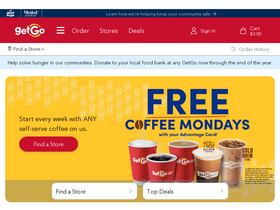 'getgocafe.com' screenshot