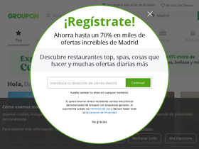'groupon.es' screenshot