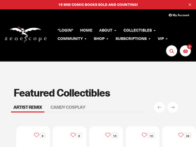 'zenescope.com' screenshot