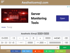 'aestheticemoji.com' screenshot