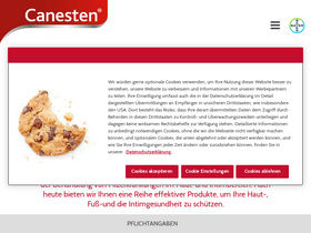'canesten.de' screenshot