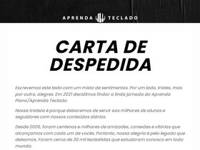 'aprendateclado.com' screenshot