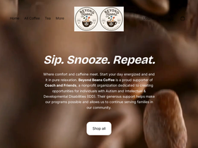 bluedawncoffee.com homepage screenshot