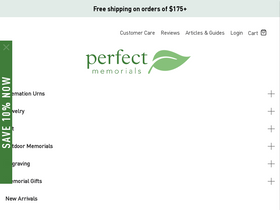'perfectmemorials.com' screenshot
