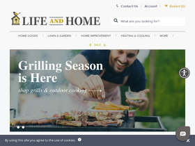 'lifeandhome.com' screenshot