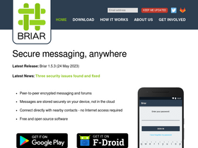 'briarproject.org' screenshot