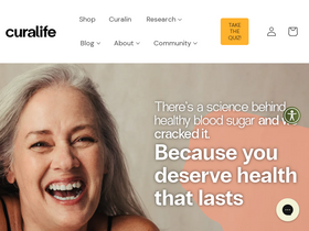 'curalife.com' screenshot