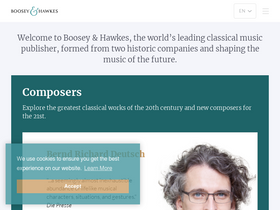 'boosey.com' screenshot